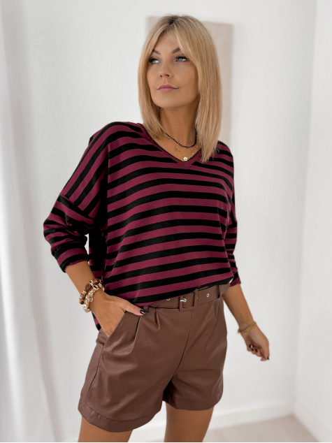BLUSE ROSITA Bordeaux