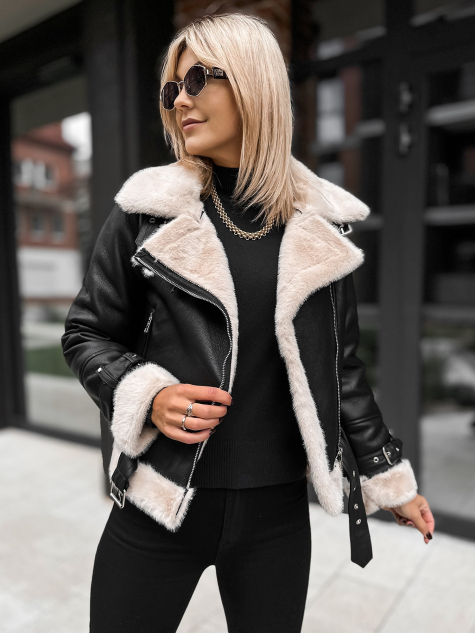 VESTE PEAU DE MOUTON ESTRELLA NOIR