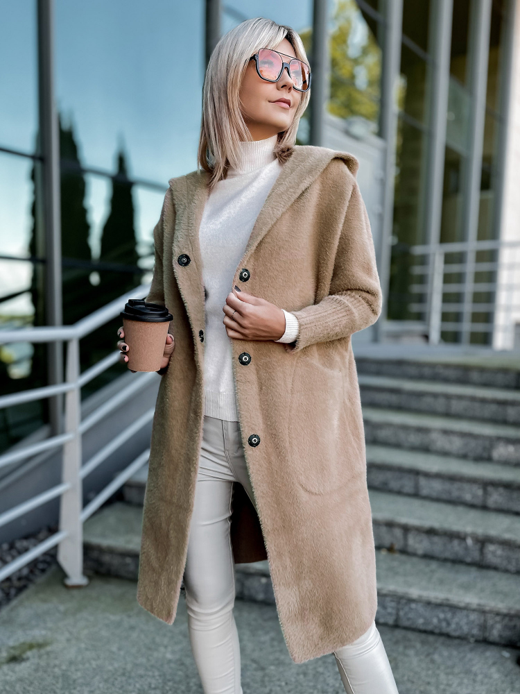 MANTEAU ALPAKA CESIRA CARAMEL