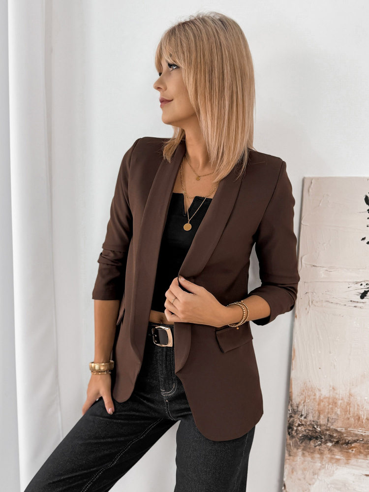 BLAZER CAPRI DUNKELBRAUN