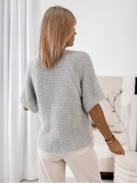 STRICKJACKE AUBERON GRAU