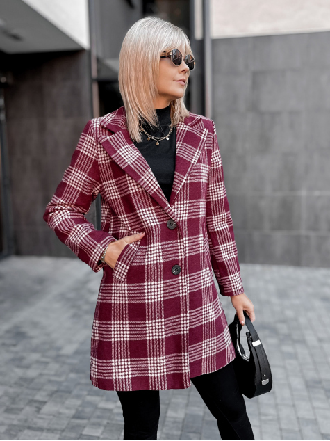 COAT CAMPBELL BURGUNDY