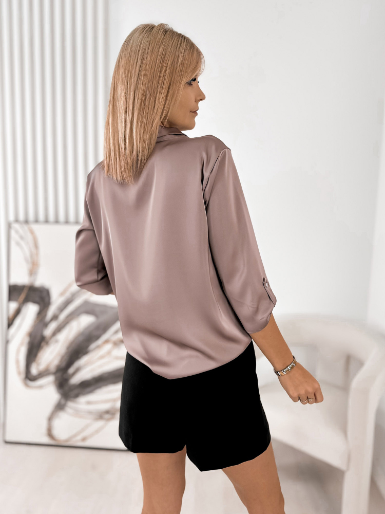 BLOUSE ZINGARA DARK BEIGE