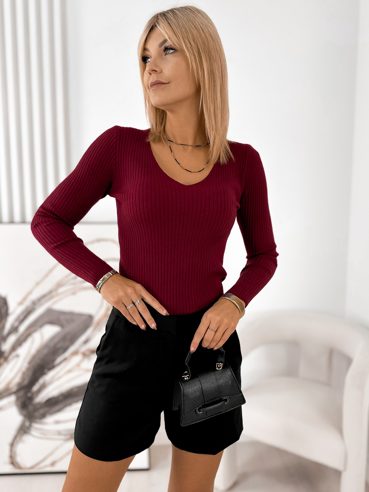 PULOVER PERLA BORDEAUX