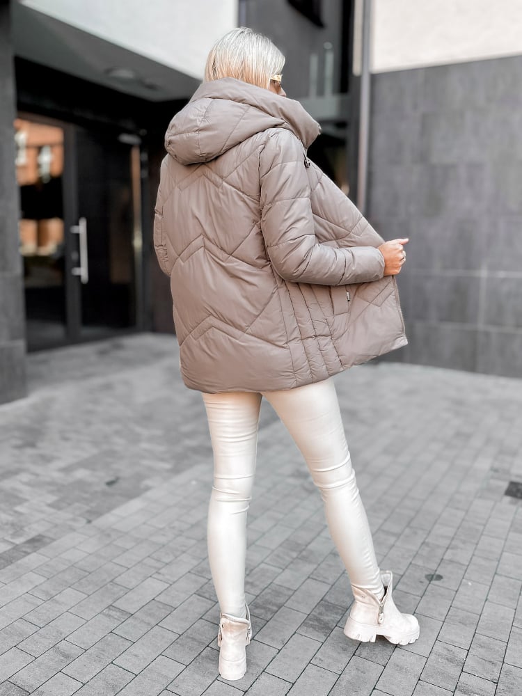 VESTE TARIEL BEIGE FONCÉ