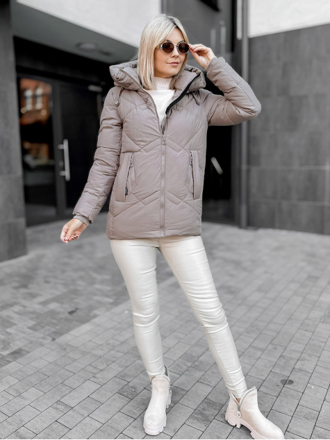 VESTE TARIEL BEIGE FONCÉ
