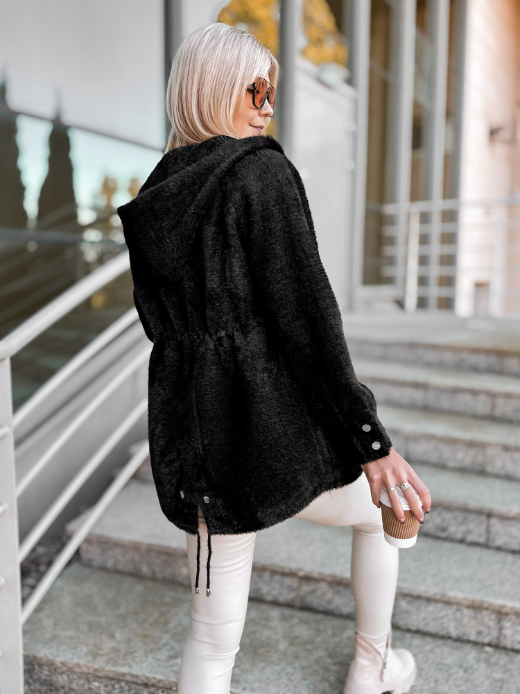MANTEAU ALPAKA ORRIS NOIR