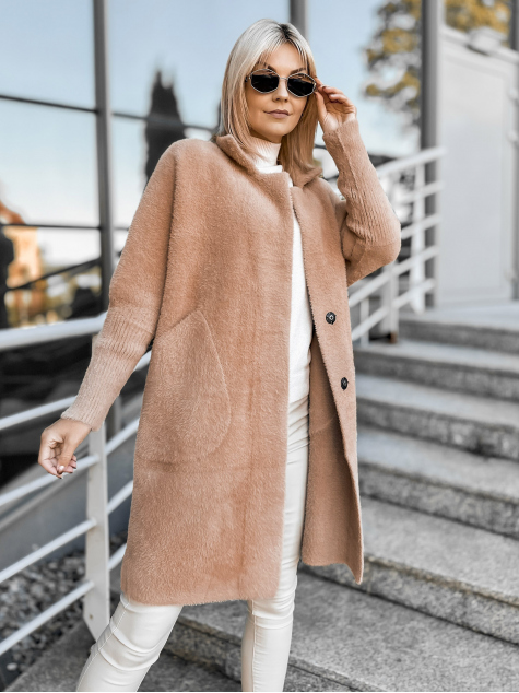 MANTEAU ALPAKA REIL CARAMEL