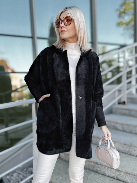 MANTEAU ALPAKA OREO NOIR