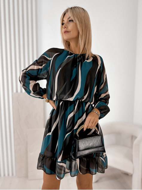DRESS DEIDRE TEAL