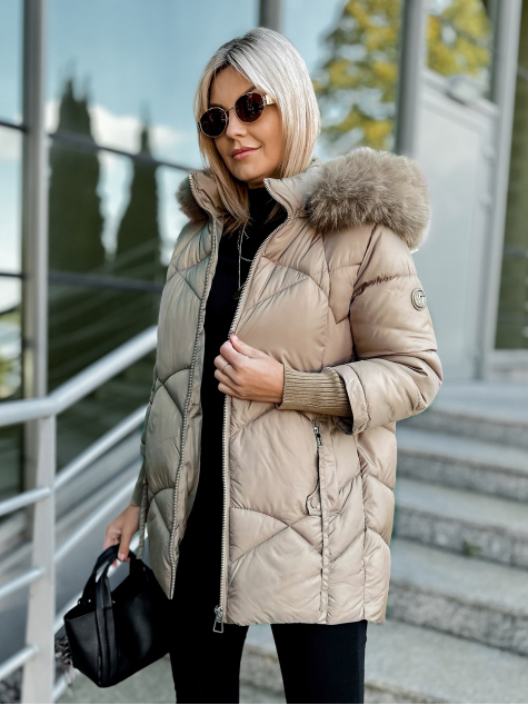 JACKET COEN DARK BEIGE