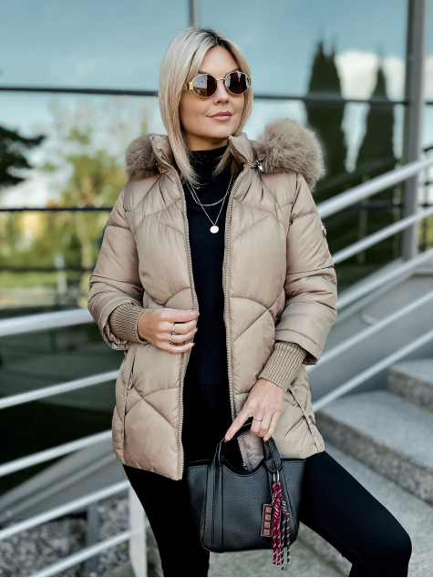 VESTE COEN BEIGE FONCÉ
