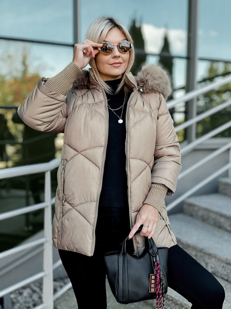 VESTE COEN BEIGE FONCÉ