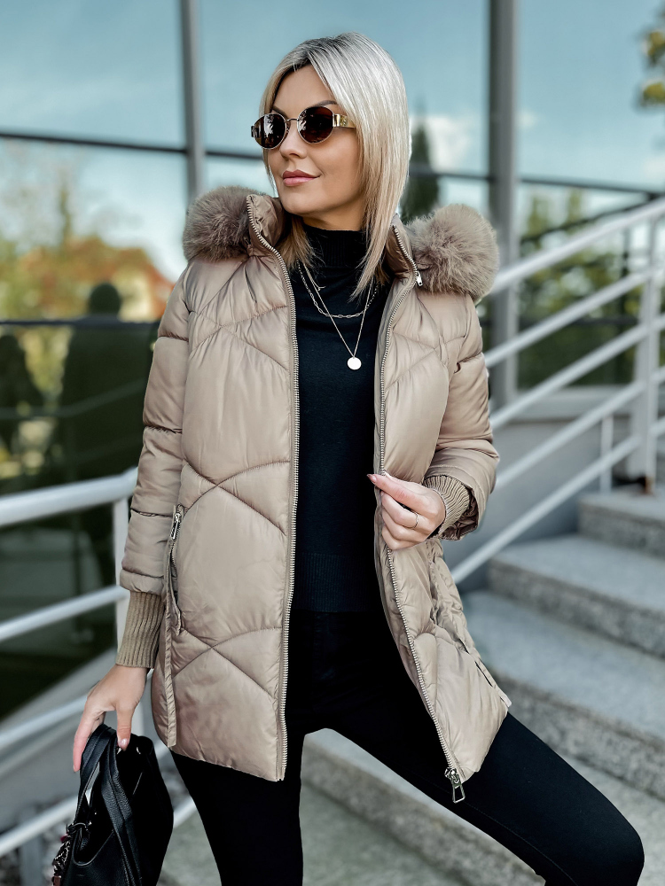 VESTE COEN BEIGE FONCÉ