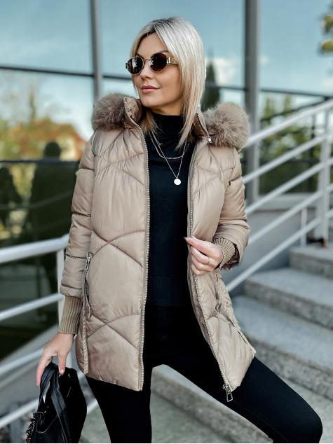 JACKET COEN DARK BEIGE