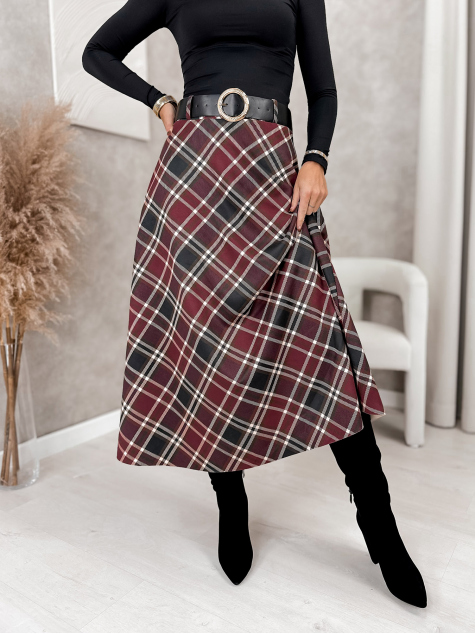 JUPE ETHNE BORDEAUX