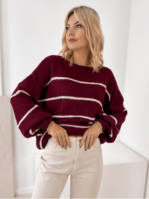 PULLOVER ASHBURY BORDEAUX