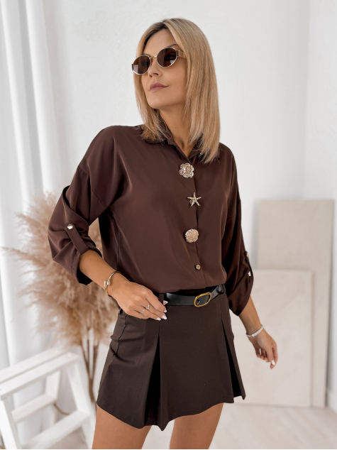 CHEMISE WILKINS BRUN