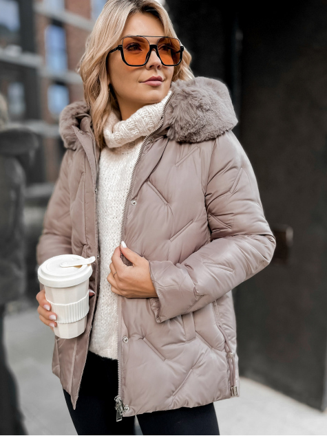 JACKET BENONI DARK BEIGE