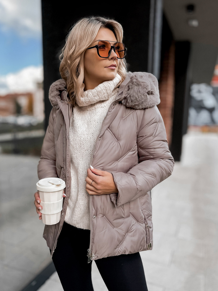JACKET BENONI DARK BEIGE