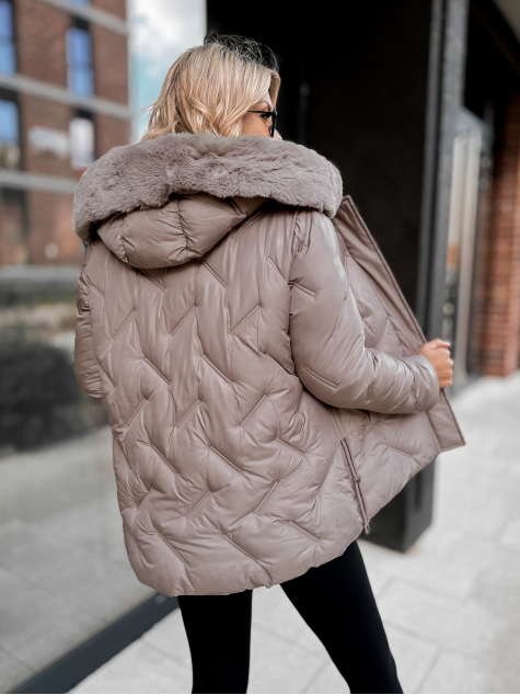 VESTE BENONI BEIGE FONCÉ