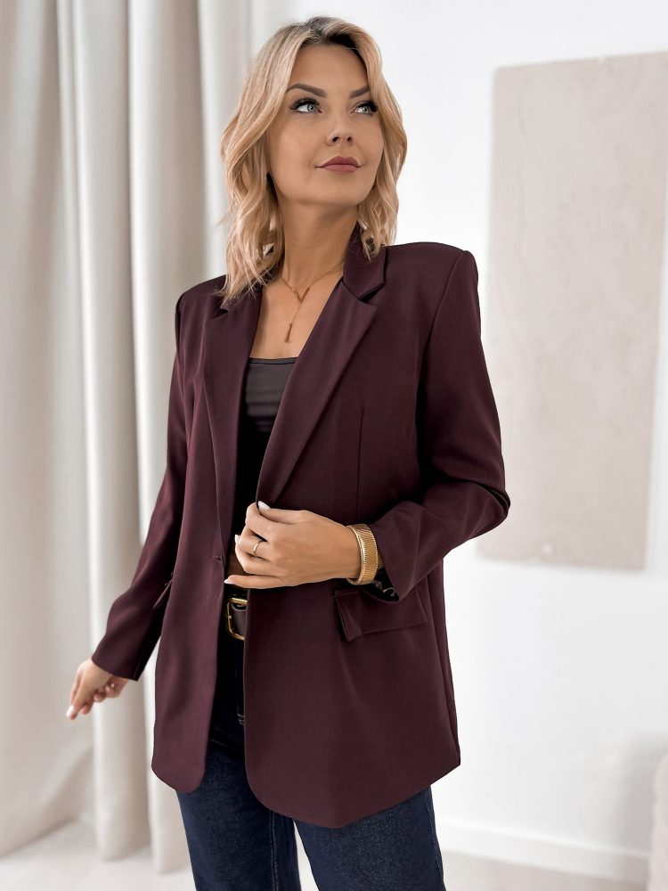 BLAZER ALDERLY BURGUNDY