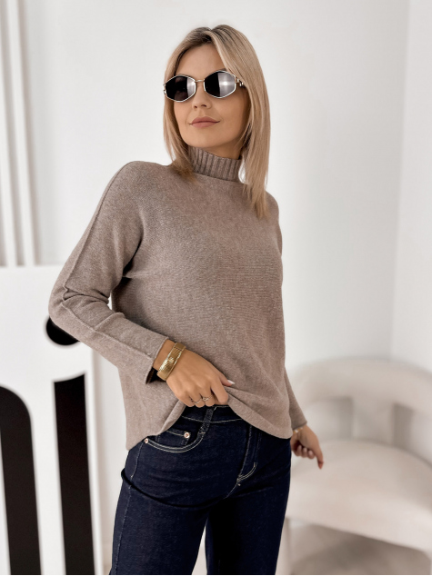 SWEATER HALDIR DARK BEIGE