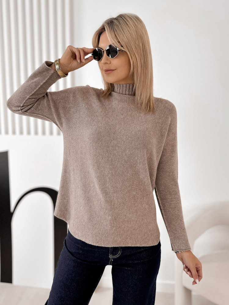 SWEATER HALDIR BEIGE FONCÉ