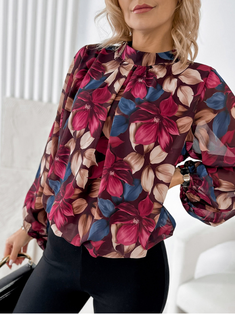 BLUSE BONNY Bordeaux