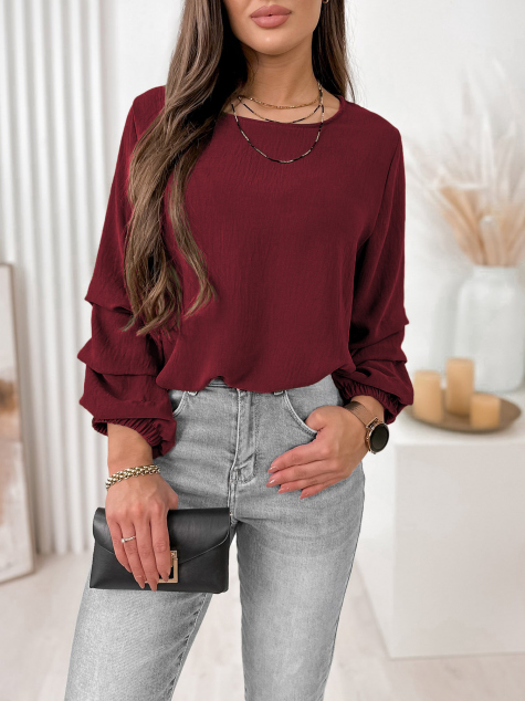 BLOUSE SUE BURGUNDY