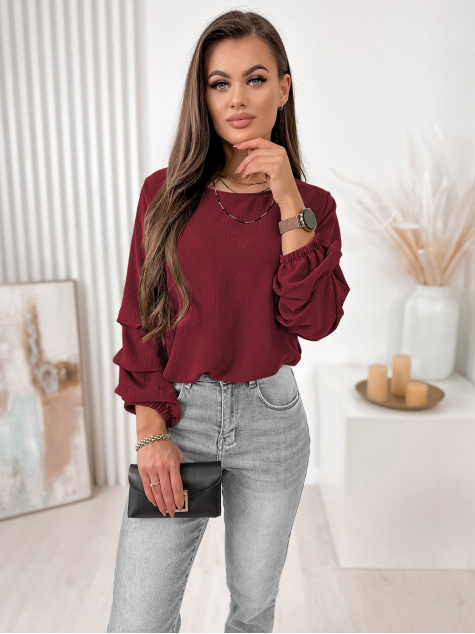 BLUZA SUE BORDEAUX