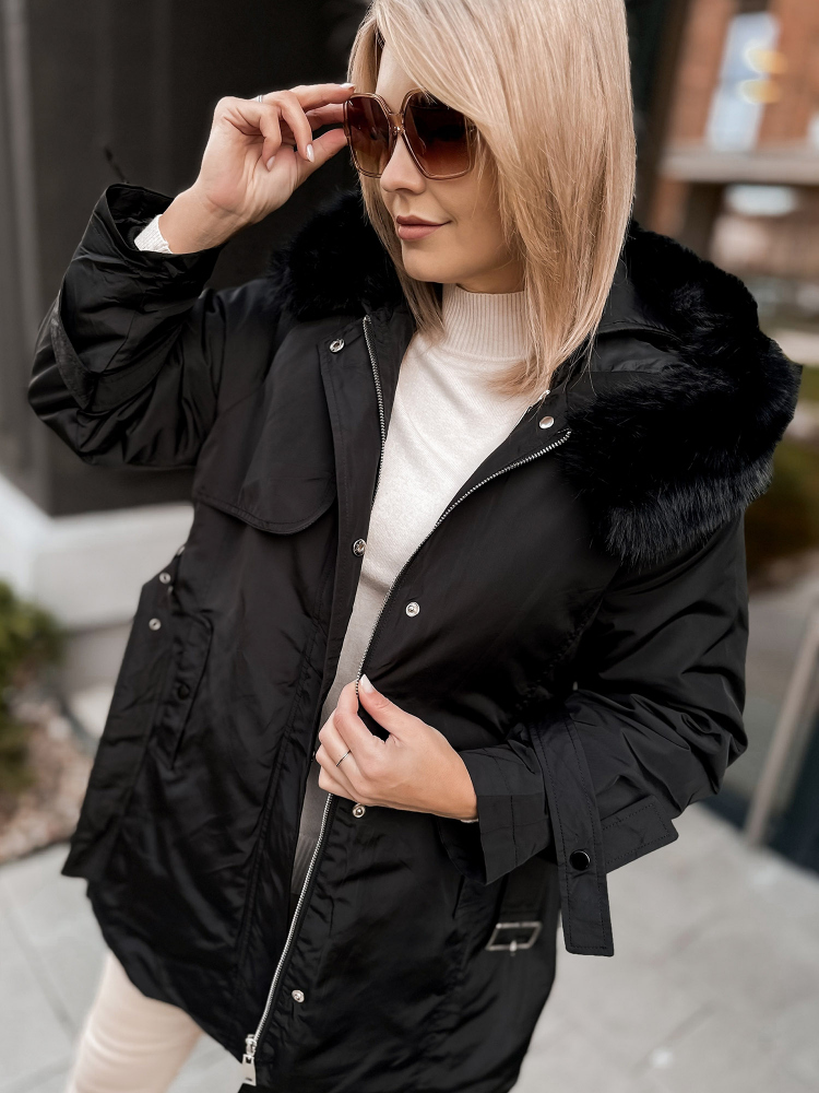 JACKET WITH ETTIE UNDERLINING BLACK