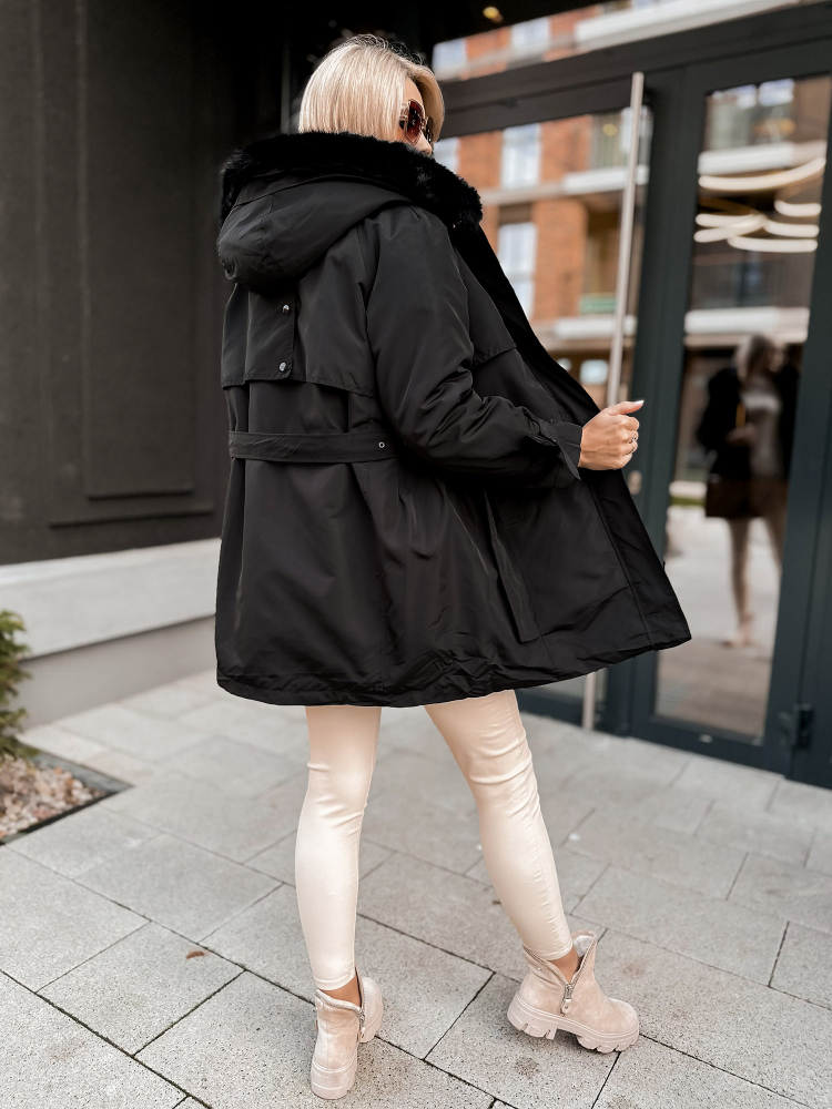 JACKET WITH ETTIE UNDERLINING BLACK