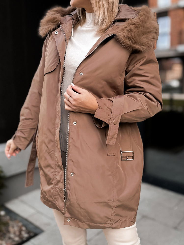 JACKET WITH ETTIE UNDERLINING CARAMEL