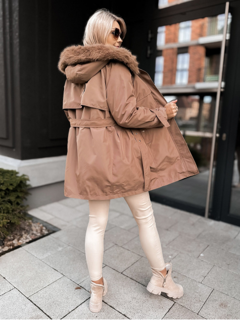 JACKET WITH ETTIE UNDERLINING CARAMEL