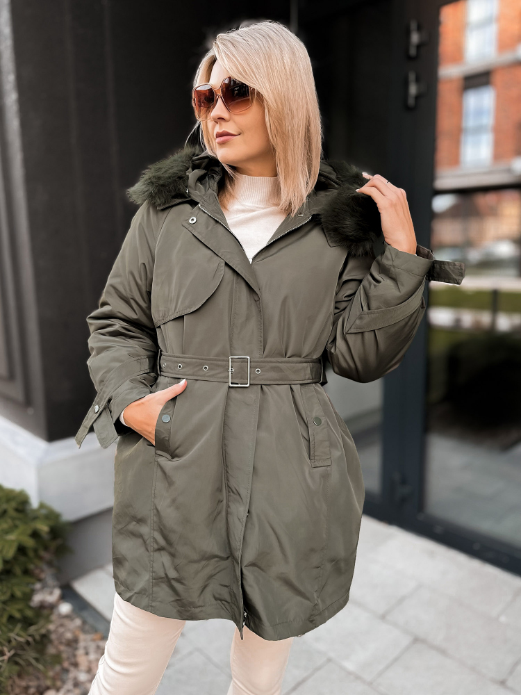 VESTE AVEC DOUBLURE EN ETTIE KAKI