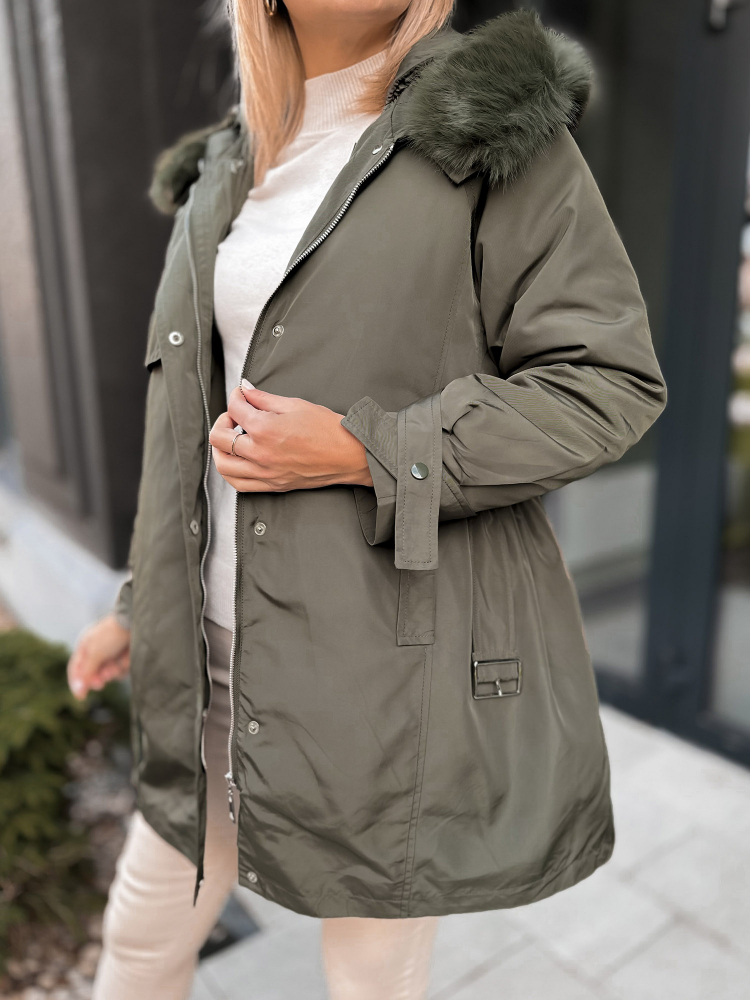 VESTE AVEC DOUBLURE EN ETTIE KAKI