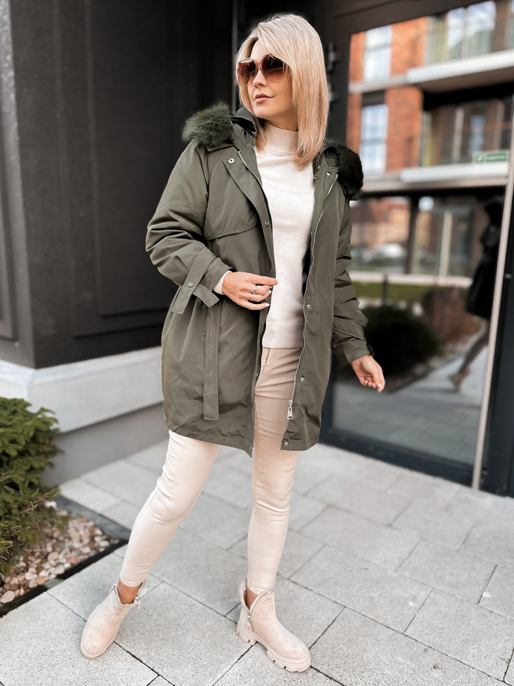 BUNDA S PODŠÍVKOU ETTIE KHAKI