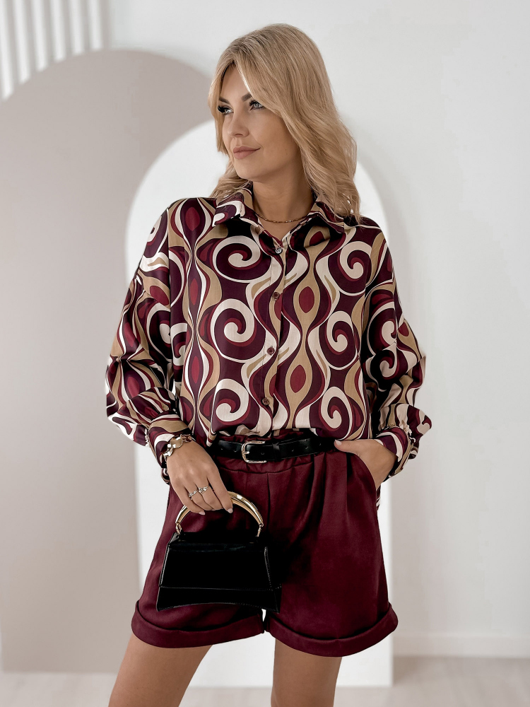 CHEMISE HORACE BORDEAUX