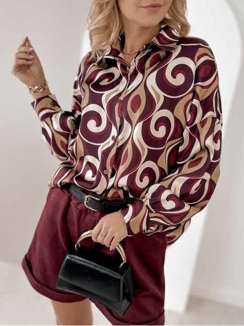 CHEMISE HORACE BORDEAUX