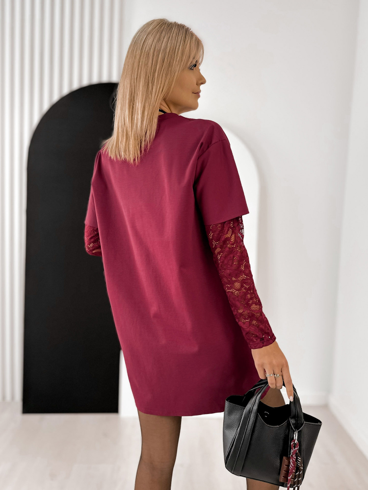 ROBE HERRICK BORDEAUX