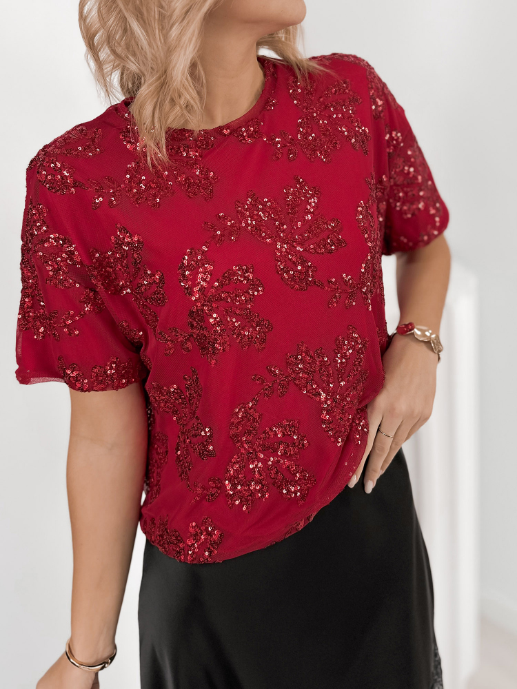 BLOUSE MONTLU ROUGE