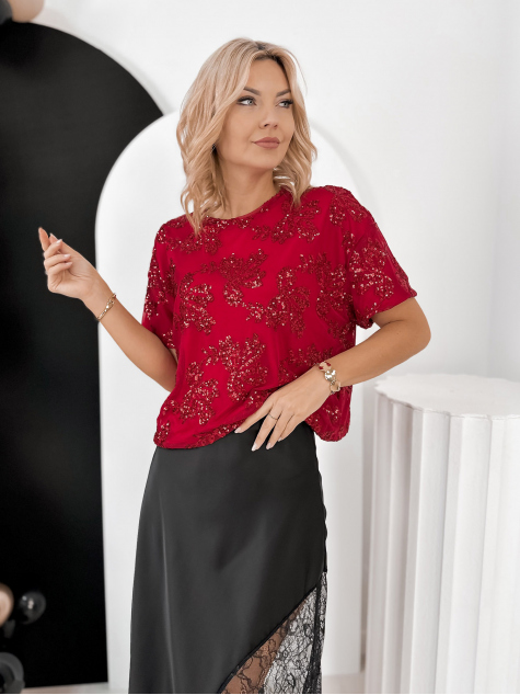 BLUSE MONTLU ROTE