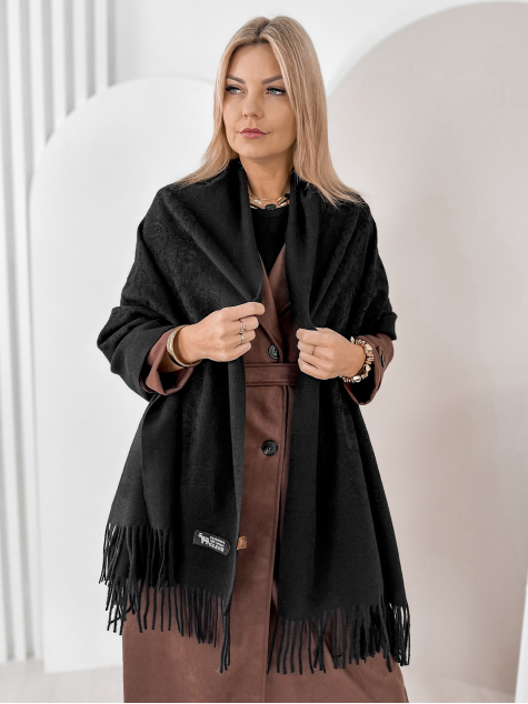 SCARF VERMILLE BLACK