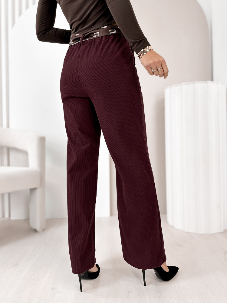 PANTS CORDUROY ENCINAR BURGUNDY