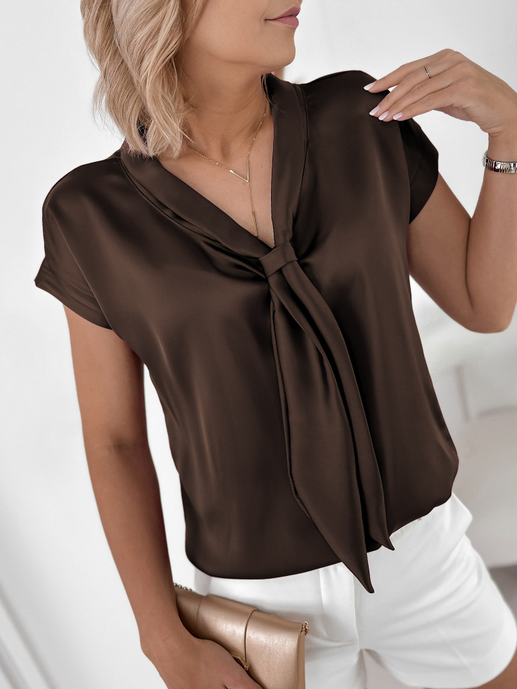 BLUSE ROXANA DUNKELBRAUN