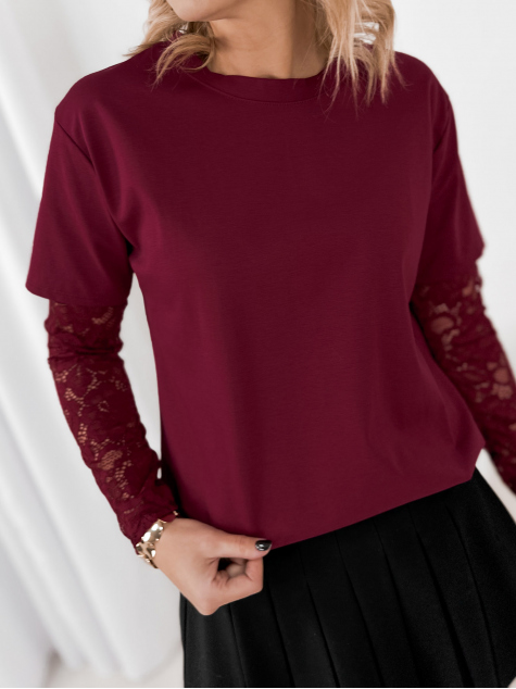 BLOUSE GELLATO BORDEAUX