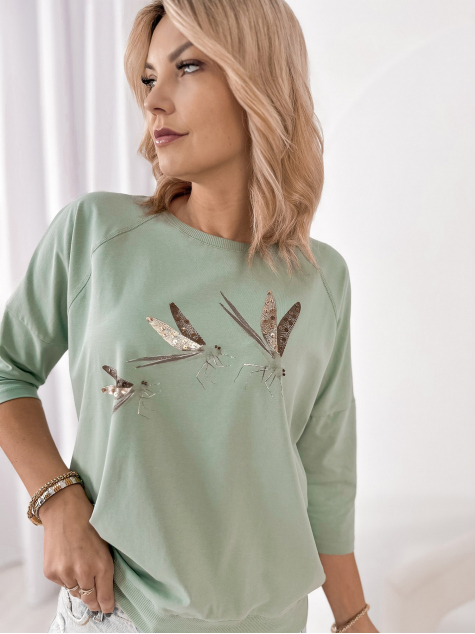 BLOUSE THUJO PISTACHE