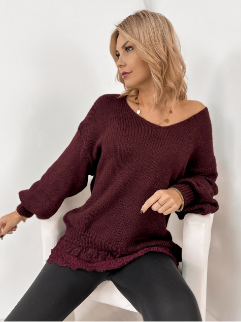 SWEATER SUCRE BORDEAUX