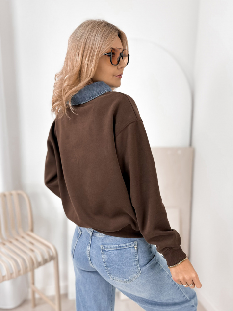 SWEATSHIRT BISBEE BRAUNE
